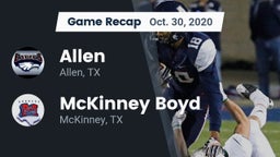 Recap: Allen  vs. McKinney Boyd  2020