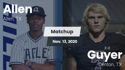 Matchup: Allen  vs. Guyer  2020
