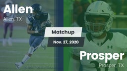Matchup: Allen  vs. Prosper  2020