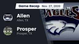 Recap: Allen  vs. Prosper  2020