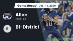 Recap: Allen  vs. Bi-District 2020
