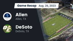 Recap: Allen  vs. DeSoto  2023