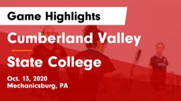 Cumberland Valley  vs State College  Game Highlights - Oct. 13, 2020