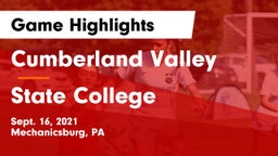 Cumberland Valley  vs State College  Game Highlights - Sept. 16, 2021
