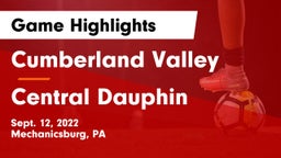 Cumberland Valley  vs Central Dauphin  Game Highlights - Sept. 12, 2022