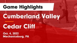 Cumberland Valley  vs Cedar Cliff  Game Highlights - Oct. 4, 2022