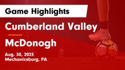 Cumberland Valley  vs McDonogh  Game Highlights - Aug. 30, 2023