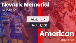 Matchup: Newark Memorial vs. American  2017