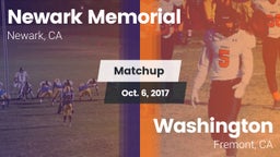 Matchup: Newark Memorial vs. Washington  2017