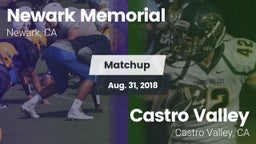 Matchup: Newark Memorial vs. Castro Valley  2018