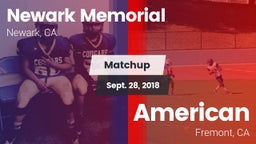 Matchup: Newark Memorial vs. American  2018