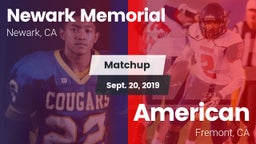 Matchup: Newark Memorial vs. American  2019