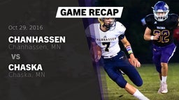 Recap: Chanhassen  vs. Chaska  2016