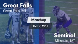 Matchup: Great Falls High vs. Sentinel  2016