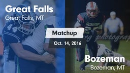 Matchup: Great Falls High vs. Bozeman  2016