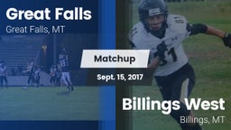 Matchup: Great Falls High vs. Billings West  2017