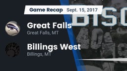Recap: Great Falls  vs. Billings West  2017