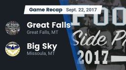 Recap: Great Falls  vs. Big Sky  2017