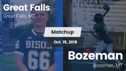 Matchup: Great Falls High vs. Bozeman  2018