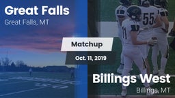 Matchup: Great Falls High vs. Billings West  2019