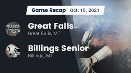 Recap: Great Falls  vs. Billings Senior  2021