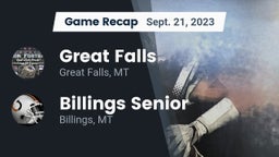 Recap: Great Falls  vs. Billings Senior  2023