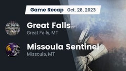 Recap: Great Falls  vs. Missoula Sentinel  2023