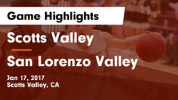 Scotts Valley  vs San Lorenzo Valley  Game Highlights - Jan 17, 2017