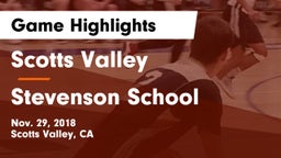Scotts Valley  vs Stevenson School Game Highlights - Nov. 29, 2018