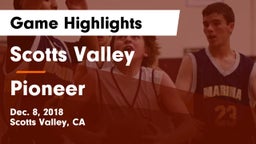 Scotts Valley  vs Pioneer  Game Highlights - Dec. 8, 2018