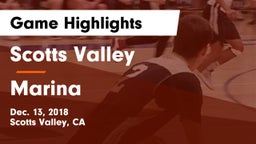 Scotts Valley  vs Marina  Game Highlights - Dec. 13, 2018