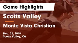 Scotts Valley  vs Monte Vista Christian  Game Highlights - Dec. 22, 2018