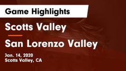 Scotts Valley  vs San Lorenzo Valley  Game Highlights - Jan. 14, 2020