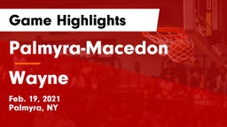 Palmyra-Macedon  vs Wayne  Game Highlights - Feb. 19, 2021