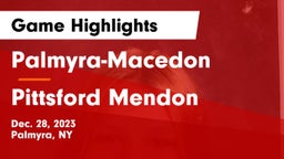 Palmyra-Macedon  vs Pittsford Mendon  Game Highlights - Dec. 28, 2023