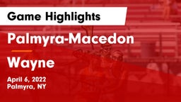 Palmyra-Macedon  vs Wayne  Game Highlights - April 6, 2022