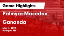 Palmyra-Macedon  vs Gananda Game Highlights - May 4, 2022