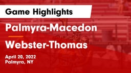 Palmyra-Macedon  vs Webster-Thomas  Game Highlights - April 20, 2022