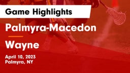 Palmyra-Macedon  vs Wayne  Game Highlights - April 10, 2023