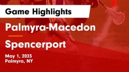 Palmyra-Macedon  vs Spencerport  Game Highlights - May 1, 2023