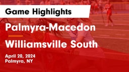 Palmyra-Macedon  vs Williamsville South  Game Highlights - April 20, 2024