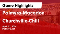 Palmyra-Macedon  vs Churchville-Chili  Game Highlights - April 22, 2024