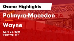 Palmyra-Macedon  vs Wayne  Game Highlights - April 24, 2024