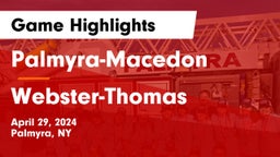 Palmyra-Macedon  vs Webster-Thomas  Game Highlights - April 29, 2024