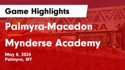 Palmyra-Macedon  vs Mynderse Academy Game Highlights - May 8, 2024