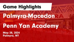 Palmyra-Macedon  vs Penn Yan Academy  Game Highlights - May 28, 2024