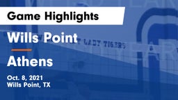 Wills Point  vs Athens  Game Highlights - Oct. 8, 2021