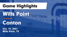 Wills Point  vs Canton  Game Highlights - Oct. 19, 2021