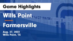 Wills Point  vs Farmersville  Game Highlights - Aug. 27, 2022