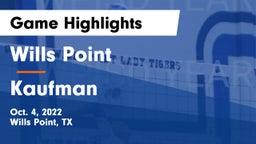 Wills Point  vs Kaufman  Game Highlights - Oct. 4, 2022